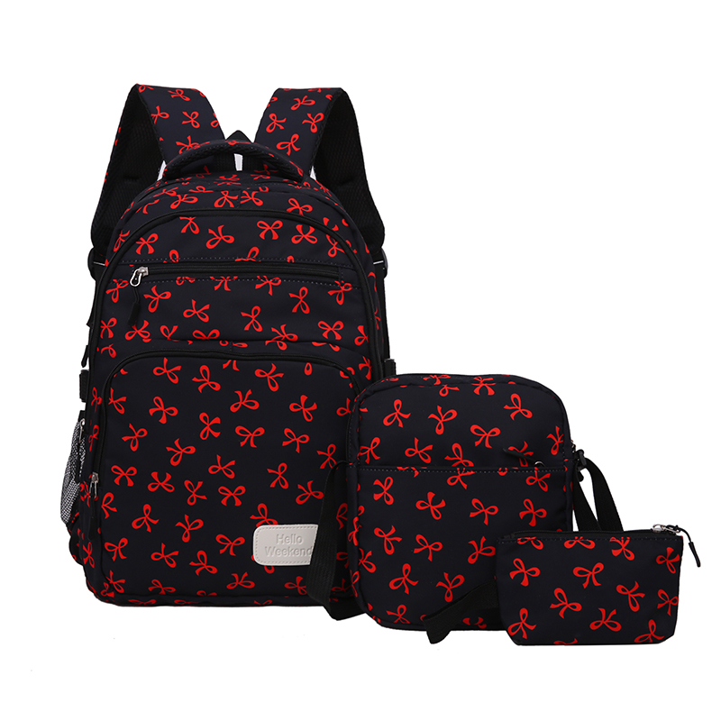 กระเป๋าเป้ลายโบว์น่ารัก 3 ชิ้น - Sling Backpack Shoulder บทวิจารณ์และราคา